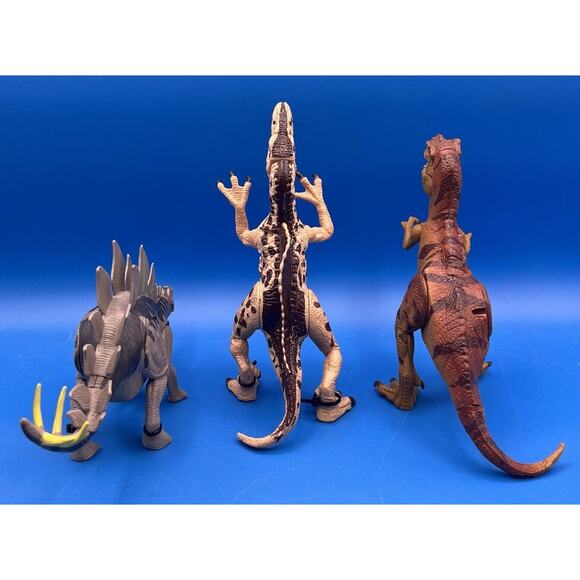 Roaring Poseable Kid Galaxy Dinosaurs Lot Of 3- All Work. *Pre-Owned* - Picture 4 of 12